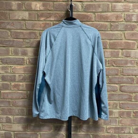 Nike Green Heather Dry-Fit Quarter Zip Pullover Size 2XL - Picture 3 of 6